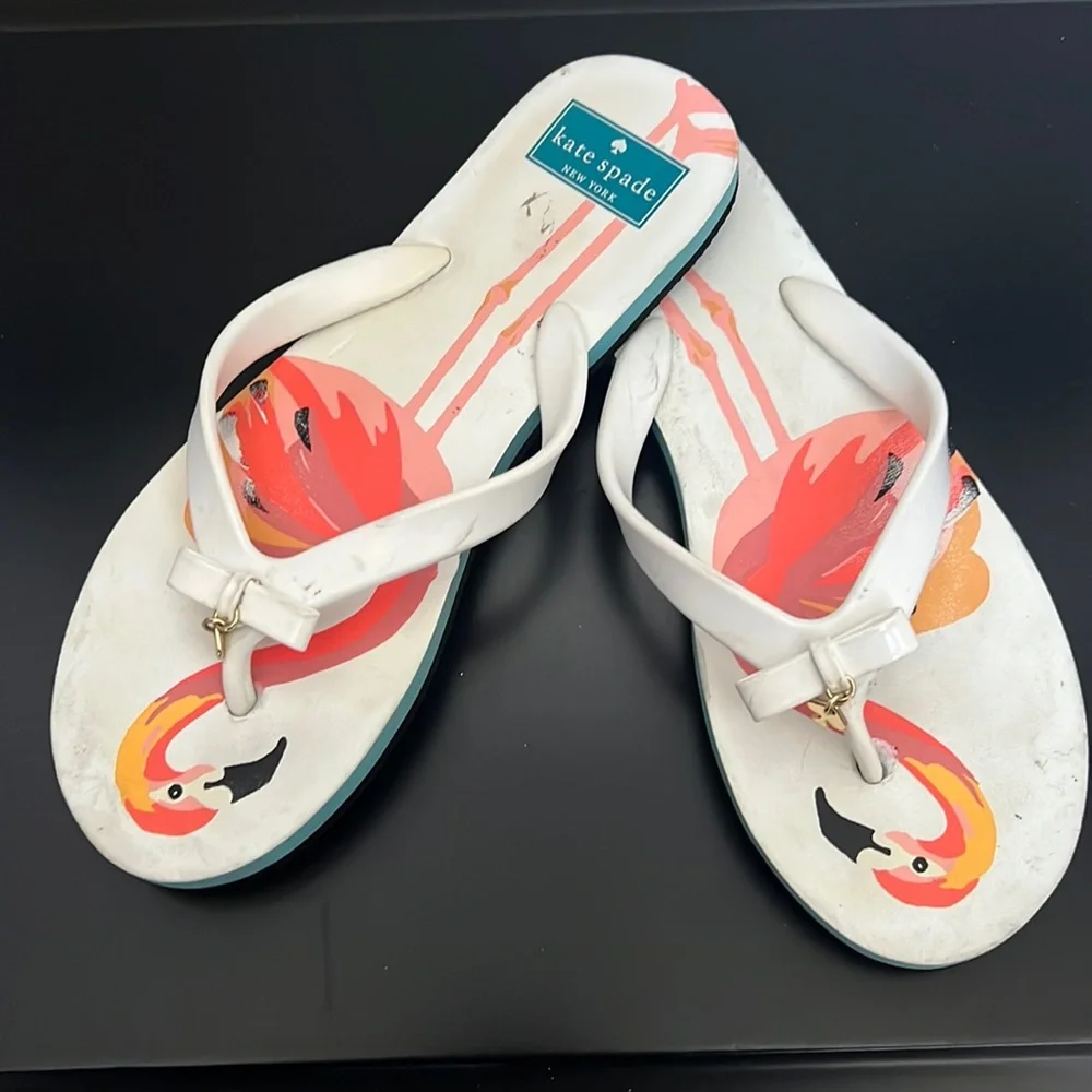 kate spade Flamingo Flip Flops